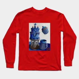 Blue Wedding Cake Long Sleeve T-Shirt